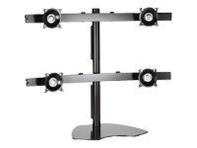 Chief® KTP445B Widescreen Quad Monitor Table Stand; Black