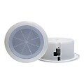 Pyleaudio® PD-ICS6 Full Range Two-Way Ceiling Speaker System; White