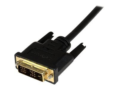 StarTech HDCDVIMM2M 6.6' Mini HDMI to DVI-D Cable, Black