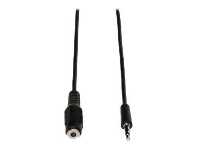 Tripp Lite 10 3.5mm M/F Mini-Stereo Audio Extension Cable, Black123