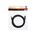 V7® V7N2C6 Snagless Molded Cat6 Patch Cable; 7, Black