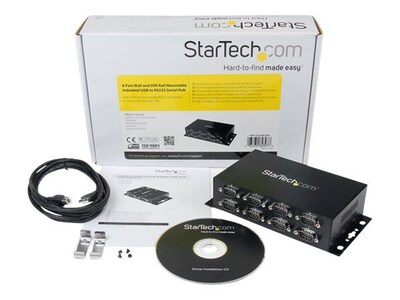 StarTech ICUSB 2328I USB to DB9 RS232 Serial Adapter Hub, 8 Ports