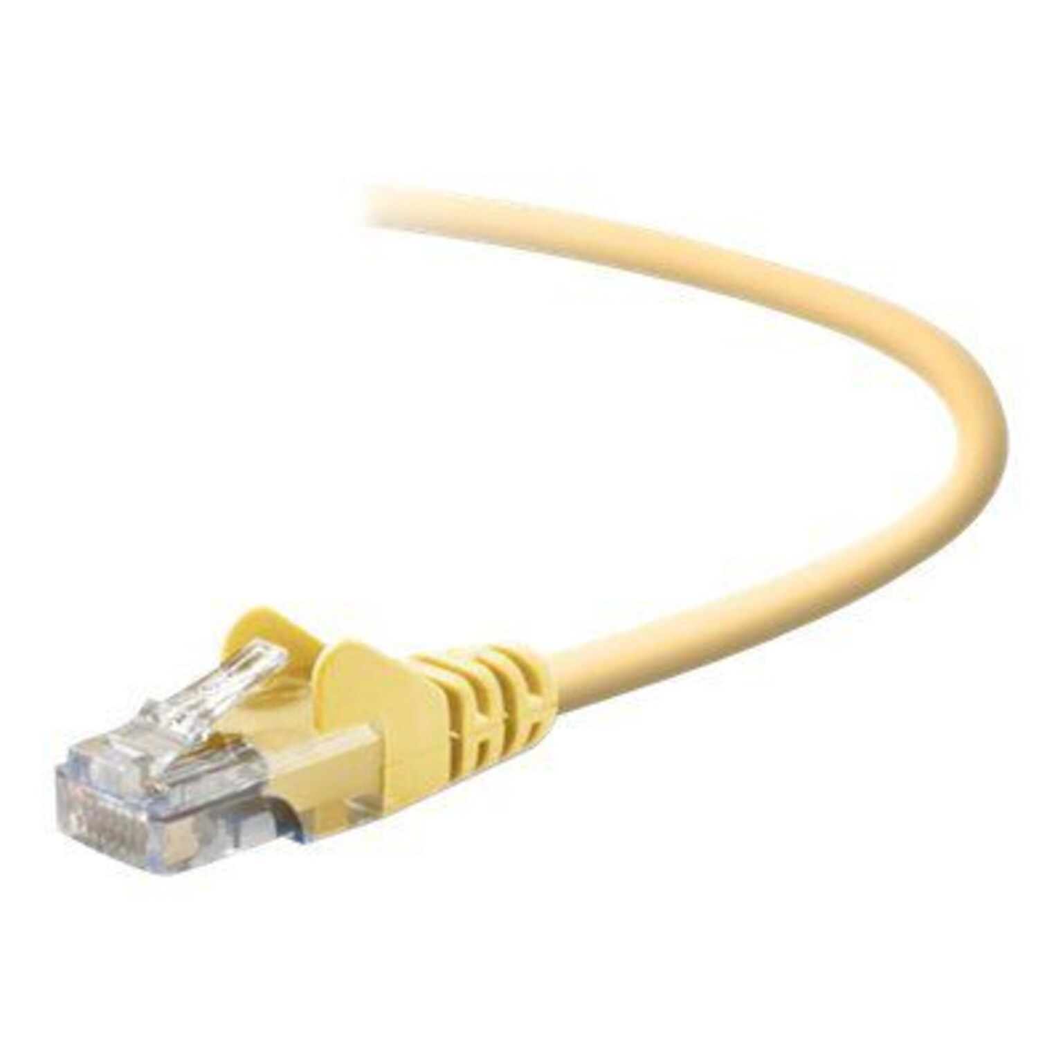 Belkin A3L791-03-YLW-S 3 RJ-45 Male/Male Cat5e Snagless Patch Cable; Yellow