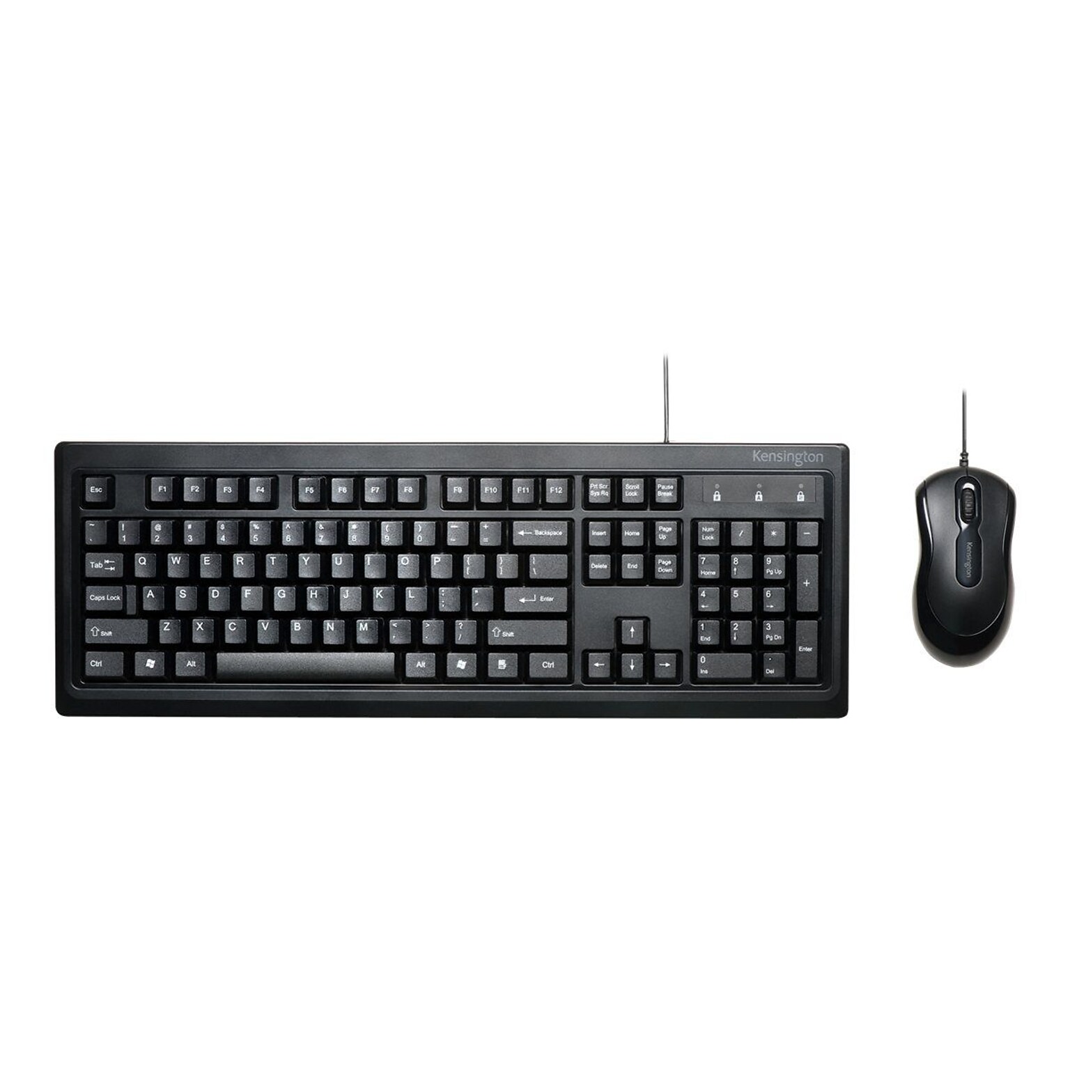 Kensington® K72436US For Life Desktop Set Wired Keyboard and Mouse