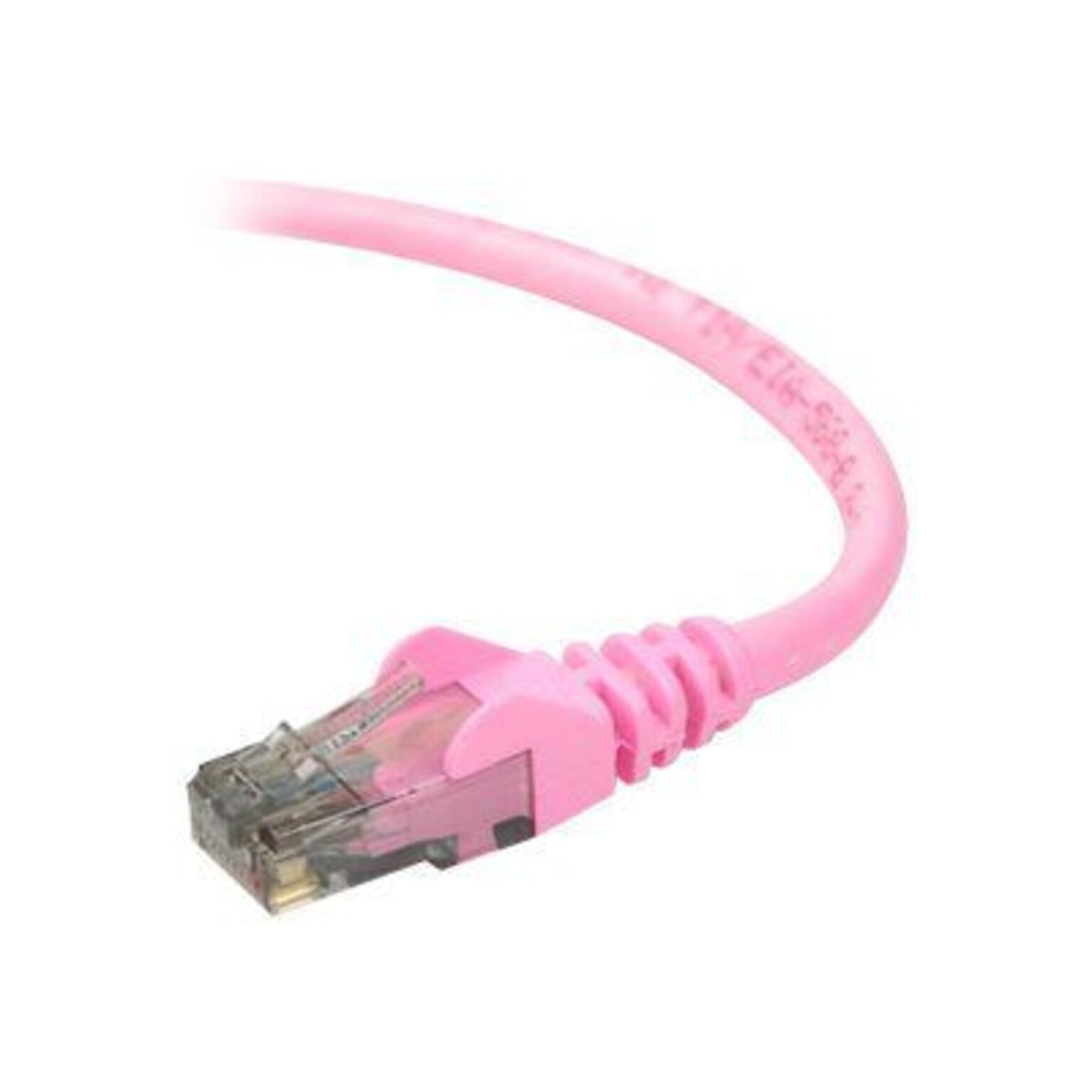Belkin A3L980-05-PNK-S 5 RJ-45 Male/Male Cat6 Snagless Patch Cable, Pink