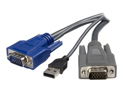 StarTech Ultra-Thin USB VGA 2-in-1 KVM Cable, 10(L)