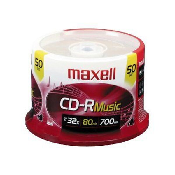 Maxell 700MB CD-R; Spindle, 50/Pack