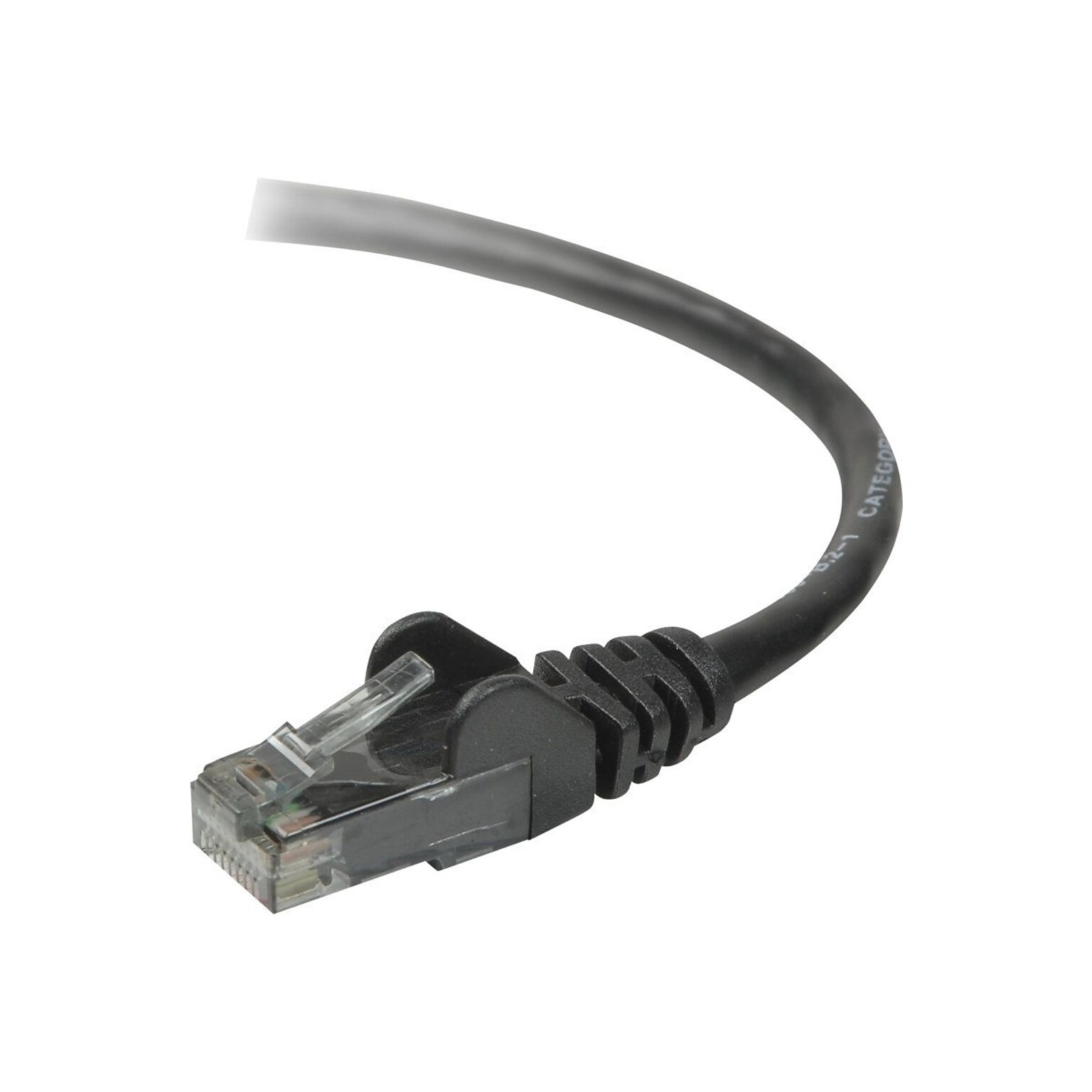 Belkin A3L980-05-BLK-S 5 RJ-45 Male/Male Cat6 Snagless Patch Cable; Black