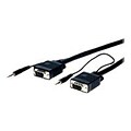 COMPREHENSIVE CABLE VGA15P-P-100HR/A Plug To Plug Cable; 100, HD15 VGA, 26 AWG, Black