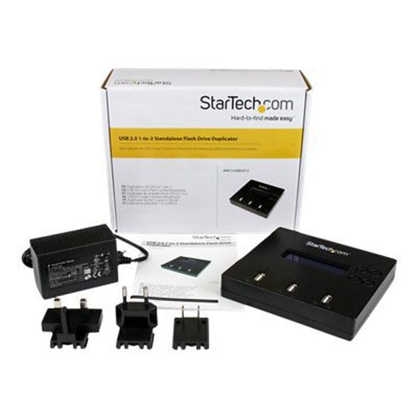 Startech USBDUP12 1:2 Standalone 2.0 Flash Drive Duplicator and Eraser | Quill.com