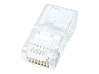 Belkin® Cat 5e RJ45 Male Network Connector; Clear