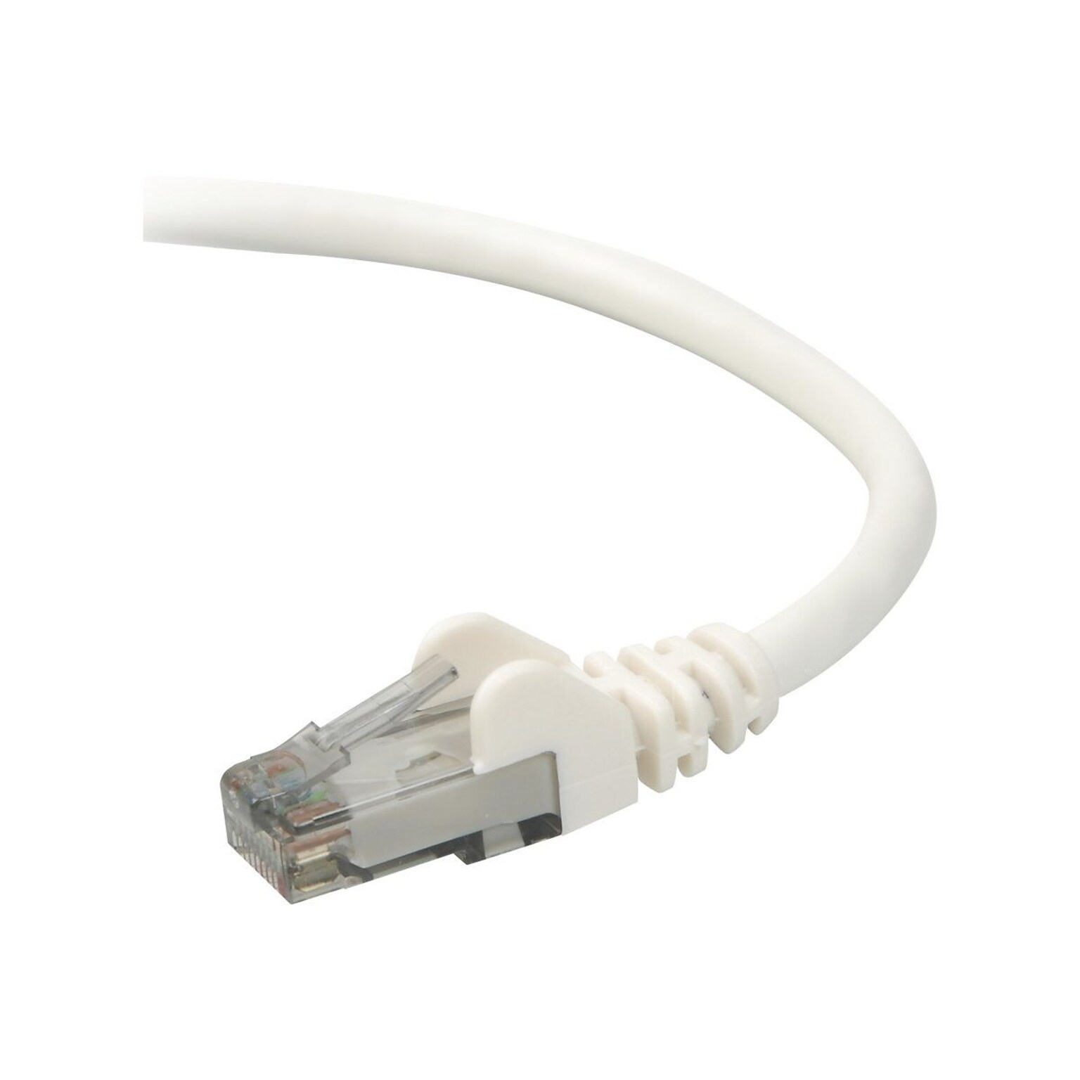 Belkin A3L980-02-WHT-S 2 RJ-45 Male/Male Cat6 Snagless Patch Cable, White