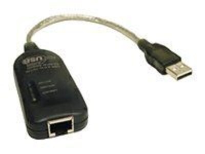 C2G 7.5' USB 2.0 Male to Female Ethernet Adapter Cable; Silver