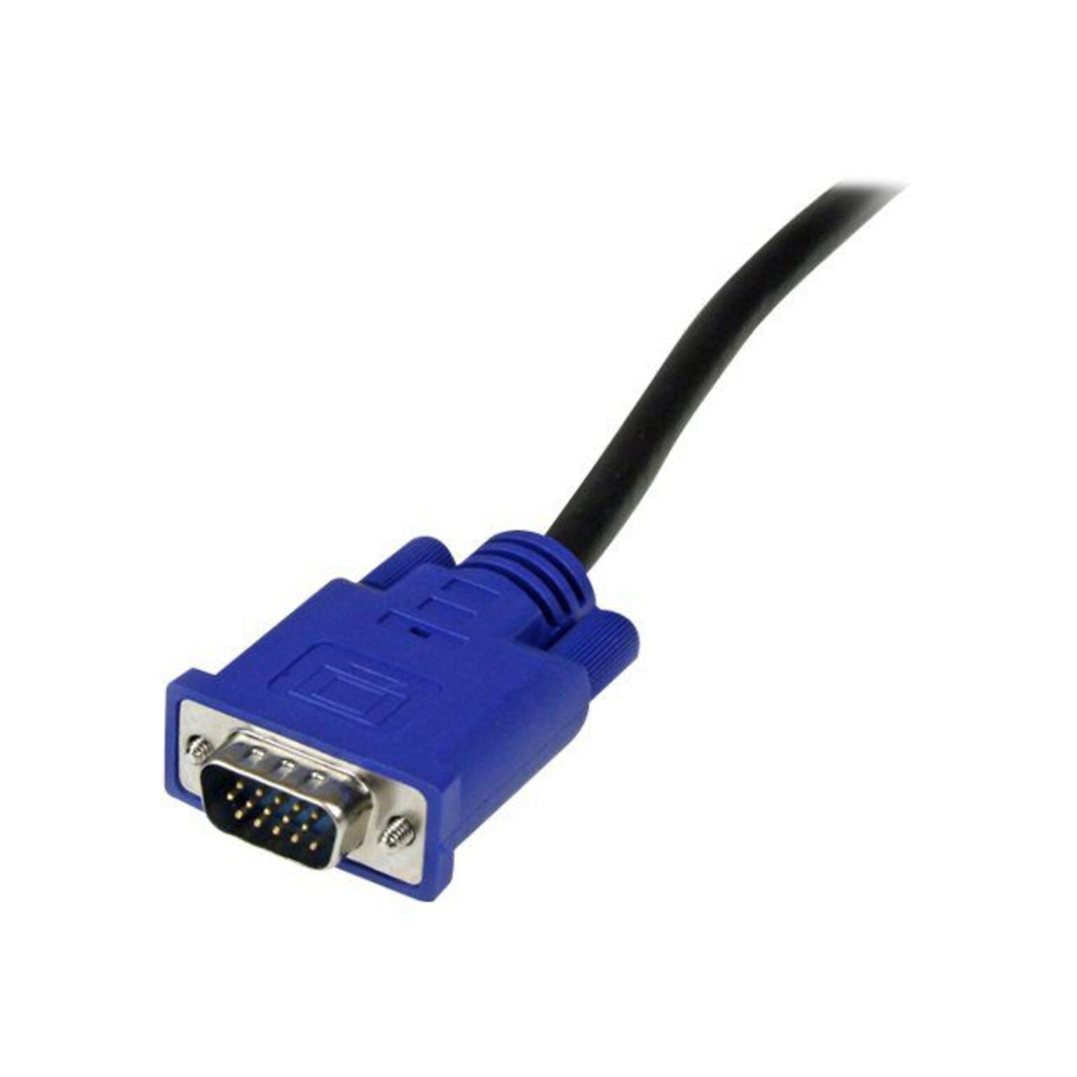 StarTech® 15 2-In-1 Ultra Thin USB & VGA KVM Switch Cable; Black