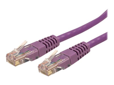 StarTech C6PATCH10PL 10ft Cat-6 Purple Molded RJ45 UTP Gigabit Patch Cable