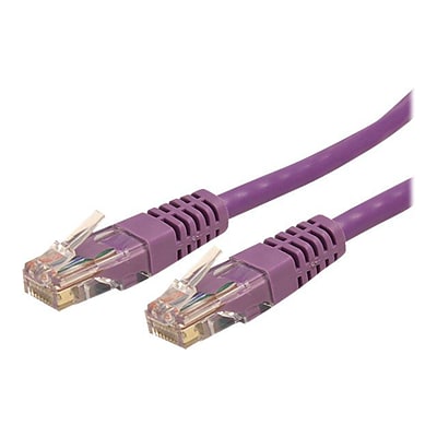 StarTech® 25 Cat 6 Molded RJ-45 Male/Male Patch Cable; Purple