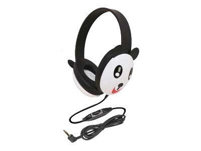 Califone® Ergoguys 2810 Childrens Stereo/PC Headphone, Panda Design