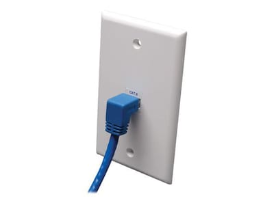 Tripp Lite N204-010-BL-DN 10 CAT-6 RJ-45 Right Angle Down M to RJ-45 M Molded Patch Cable, Blue1