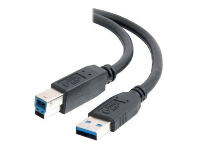C2G ® 3.3 Type-A USB/Type-B USB Male/Male Data Transfer Cable; Black (54173)