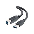 C2G 547174 Superspeed 6.6 ft. USB A To B Male to Male Cable, Black