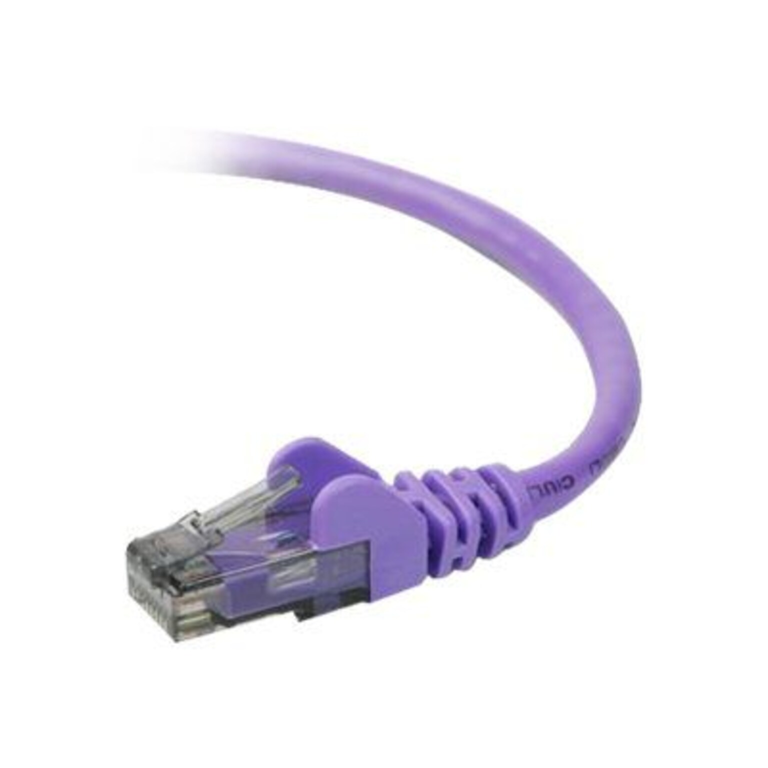 Belkin A3L980-06-PUR-S 6 RJ-45 Male/Male Cat6 Snagless Patch Cable, Purple