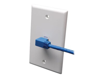Tripp Lite N204-010-BL-RA 10 CAT-6 RJ-45 Right Angle M to RJ-45 M Molded Patch Cable, Blue1