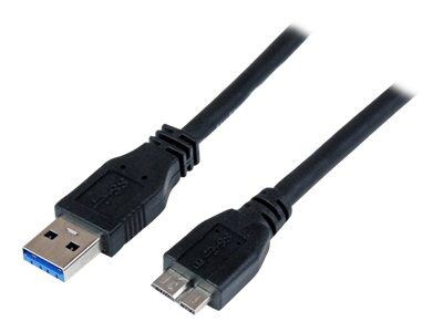 StarTech 3.3 SuperSpeed USB 3.0 A to Micro B Cable, Black (USB3CAUB1M)