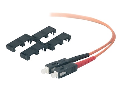 Belkin® A2F20277-03M 3 m SC to SC Male/Male OM1 Duplex Fiber Optic Patch Cable, Orange