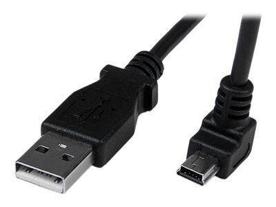 StarTech 6.56 A to Down Angle Mini B USB Cable, Black1
