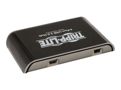 Tripp Lite TRPU225004R 4-Port Hi-Speed USB 2.0 Mini Hub, Silver