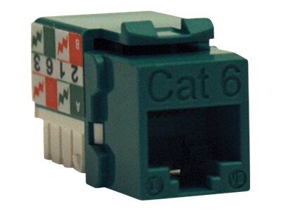 Tripp Lite Cat6/Cat5e 110 Style Punch Down Keystone Jack, Green13