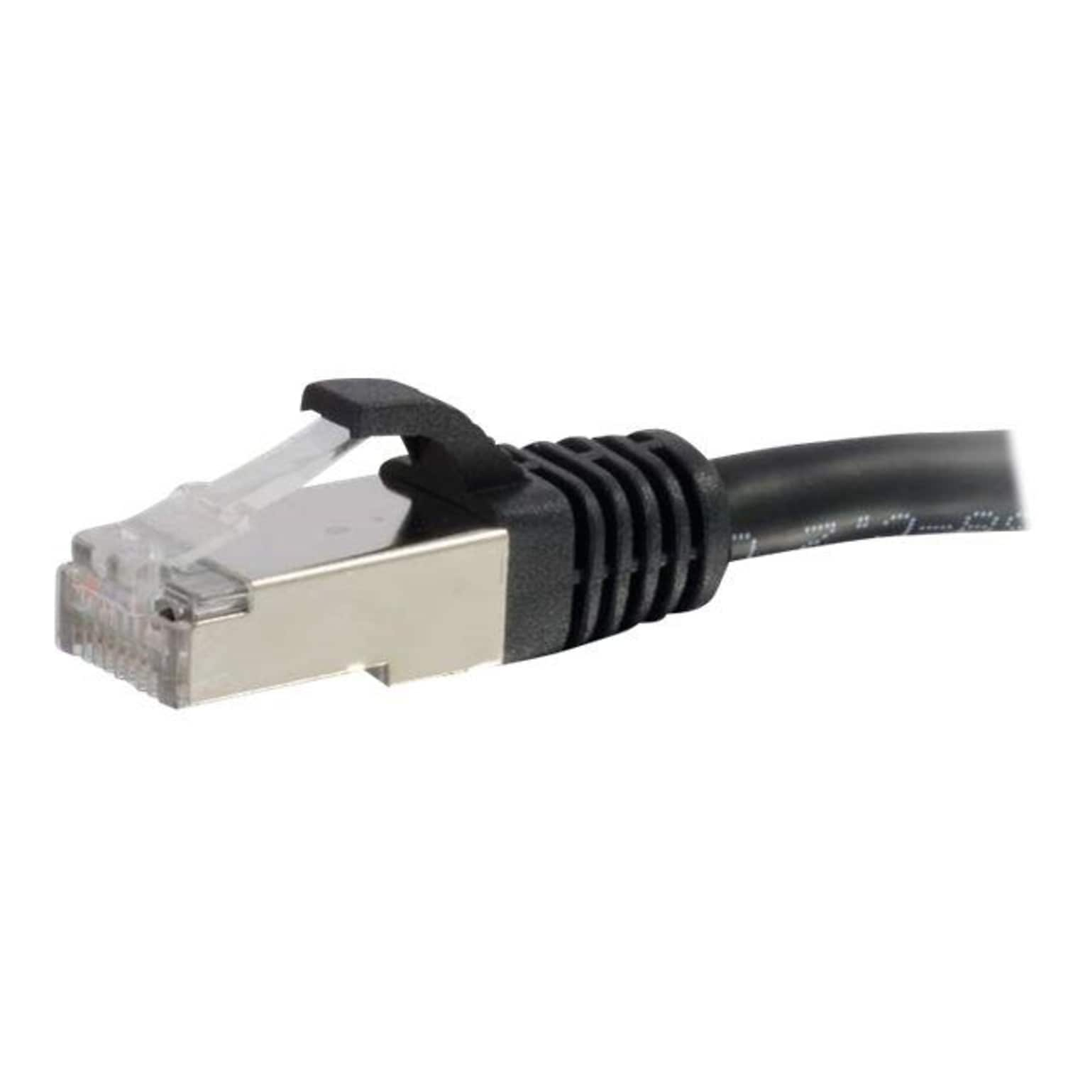 C2G 20ft Cat6 Snagless Shielded (STP) Ethernet Network Patch Cable Black Patch Cable 20 Ft Black