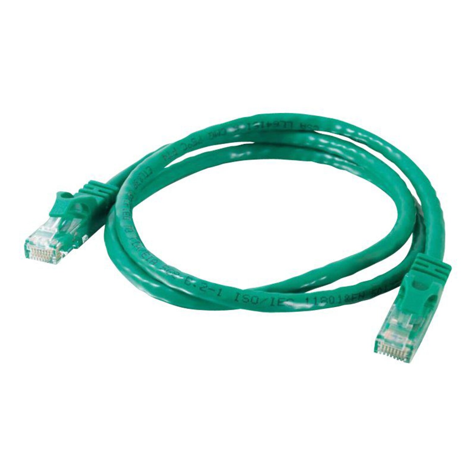 dnpC2G® 10 CAT6 Snagless Unshielded RJ-45 Male/Male Network Patch Cable, Green