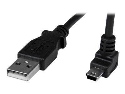StarTech 3.28 A to Up Angle Mini B USB Cable, Black1