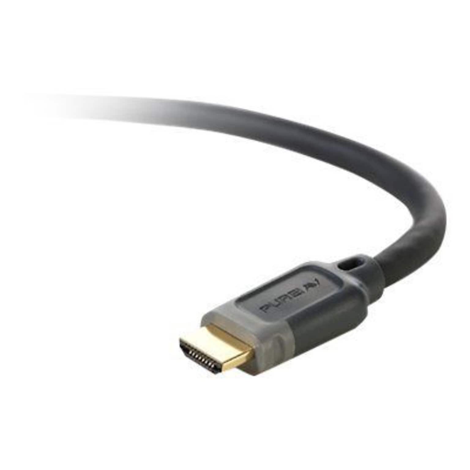 Belkin® 15 Type A HDMI Male/Male Audio/Video Cable; Black
