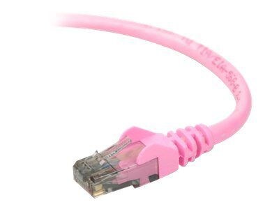 Belkin® 10 Cat6 RJ-45 M/M Snagless UTP Patch Cable, Pink