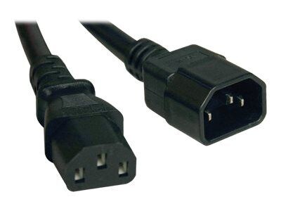 Tripp Lite® SJT C14/C13 Computer Power Extension Cord, 18 AWG, 1