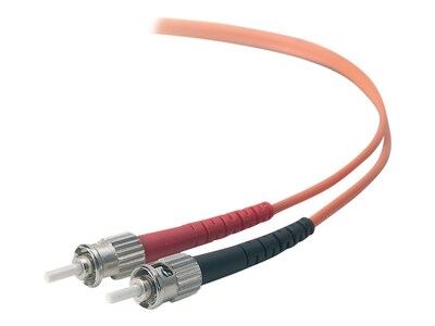 Belkin™ A2F20200-10M 33 ST Male/Male Multi-Mode Fiber Optic Duplex Patch Cable, Orange