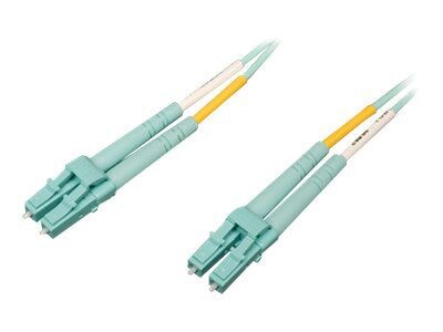 Tripp Lite® 2m Fiber Optic LC Male/Male Multimode Duplex Patch Cable, Aqua