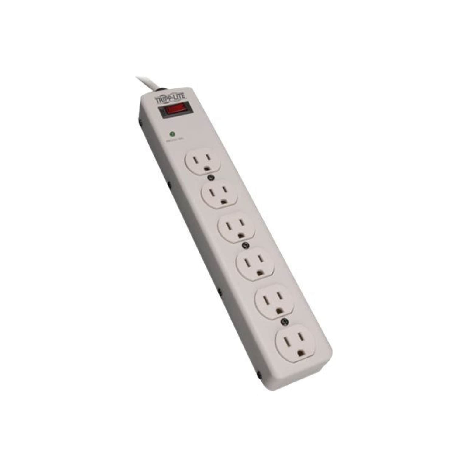 Tripp Lite 6 Outlet Surge Suppressor, 6 Cord, 1340 Joules (TLM606HJ)
