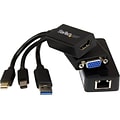 Startech Microsoft® Surface™ Pro 3 HDMI VGA and Gigabit Ethernet Adapter Bundle; Black