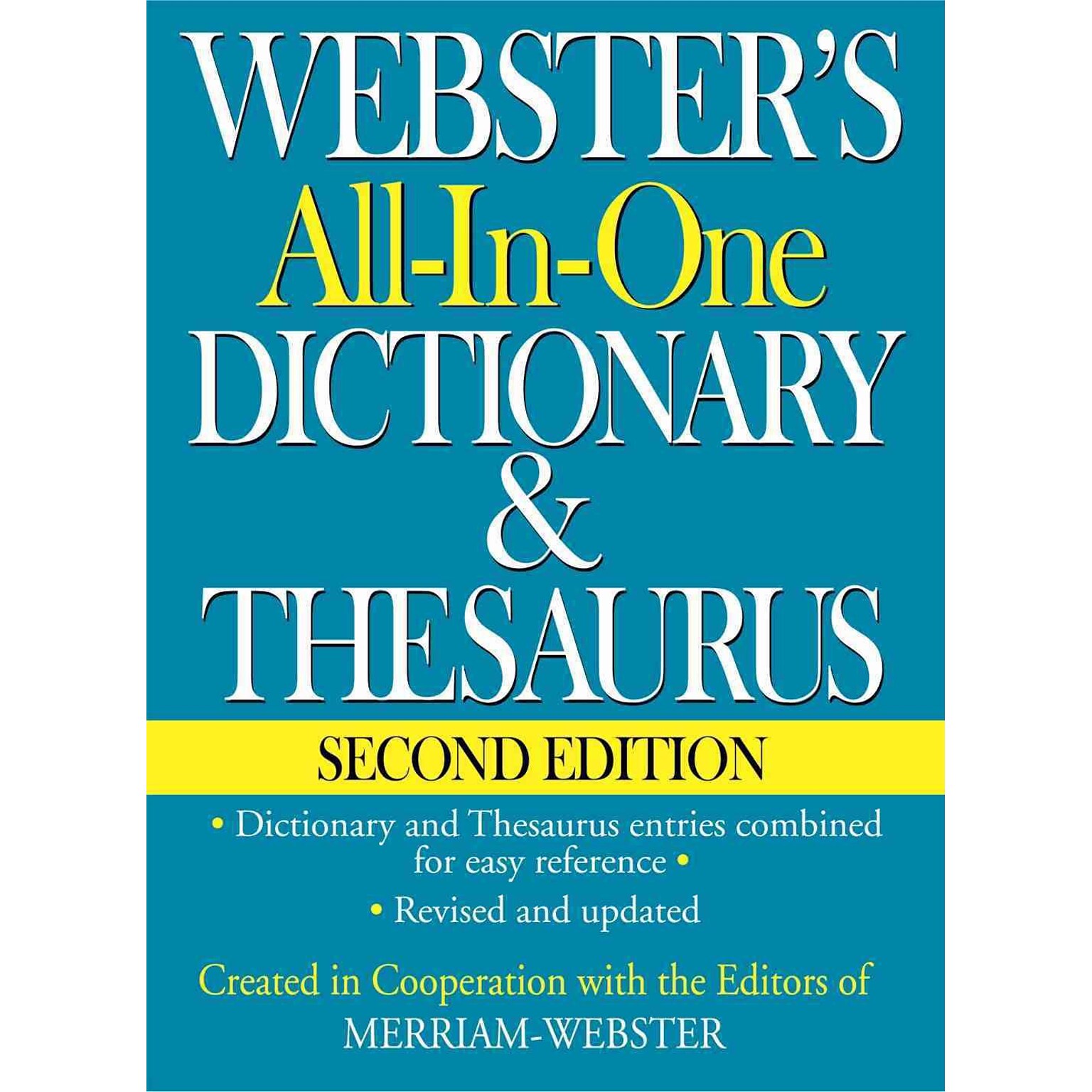 Websters All-In-One Dictionary & Thesaurus