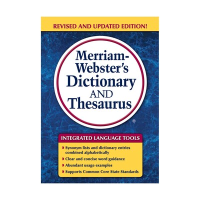 Merriam-Websters Dictionary and Thesaurus, Paperback (9780877797326)