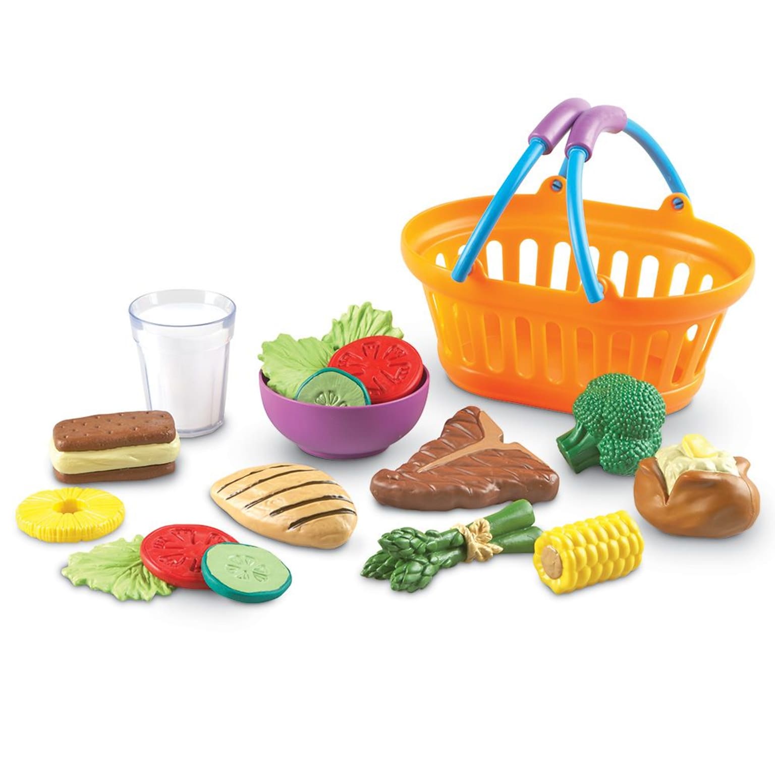 New Sprouts, Play Dinner Basket, Plastic