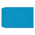 LUX Open End Open End Window Envelope, 9 x 12, Pool Blue, 250/Pack (LUX1590102-250)