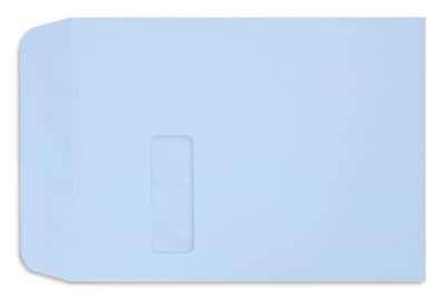 LUX Open End Open End Window Envelope, 9 x 12, Baby Blue, 500/Pack (LUX-1590-13-500)
