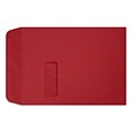 LUX Open End Window Envelopes 9 x 12, Ruby Red