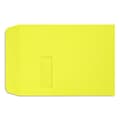 LUX Open End Open End Window Envelope, 9 x 12, Citrus Yellow, 250/Pack (LUX1590L20-250)