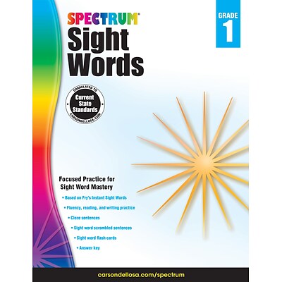 Spectrum Sight Words (Grade 1)