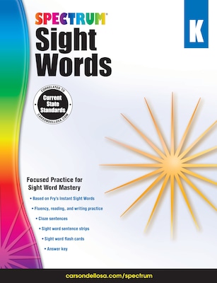 Spectrum Sight Words (Grade K)